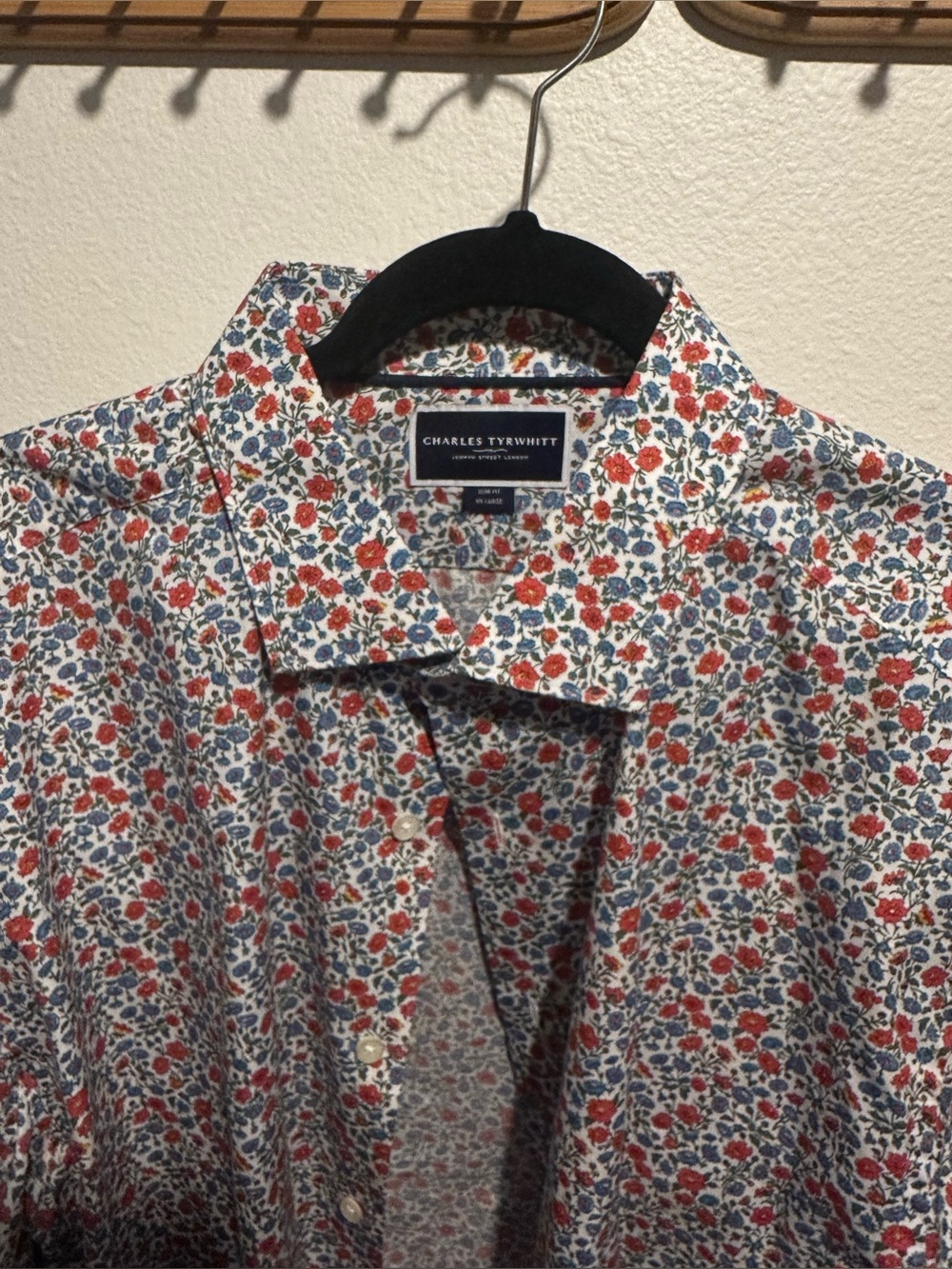 Charles Tyrwhitt 100% Cotton Floral Print Shirt – XXL